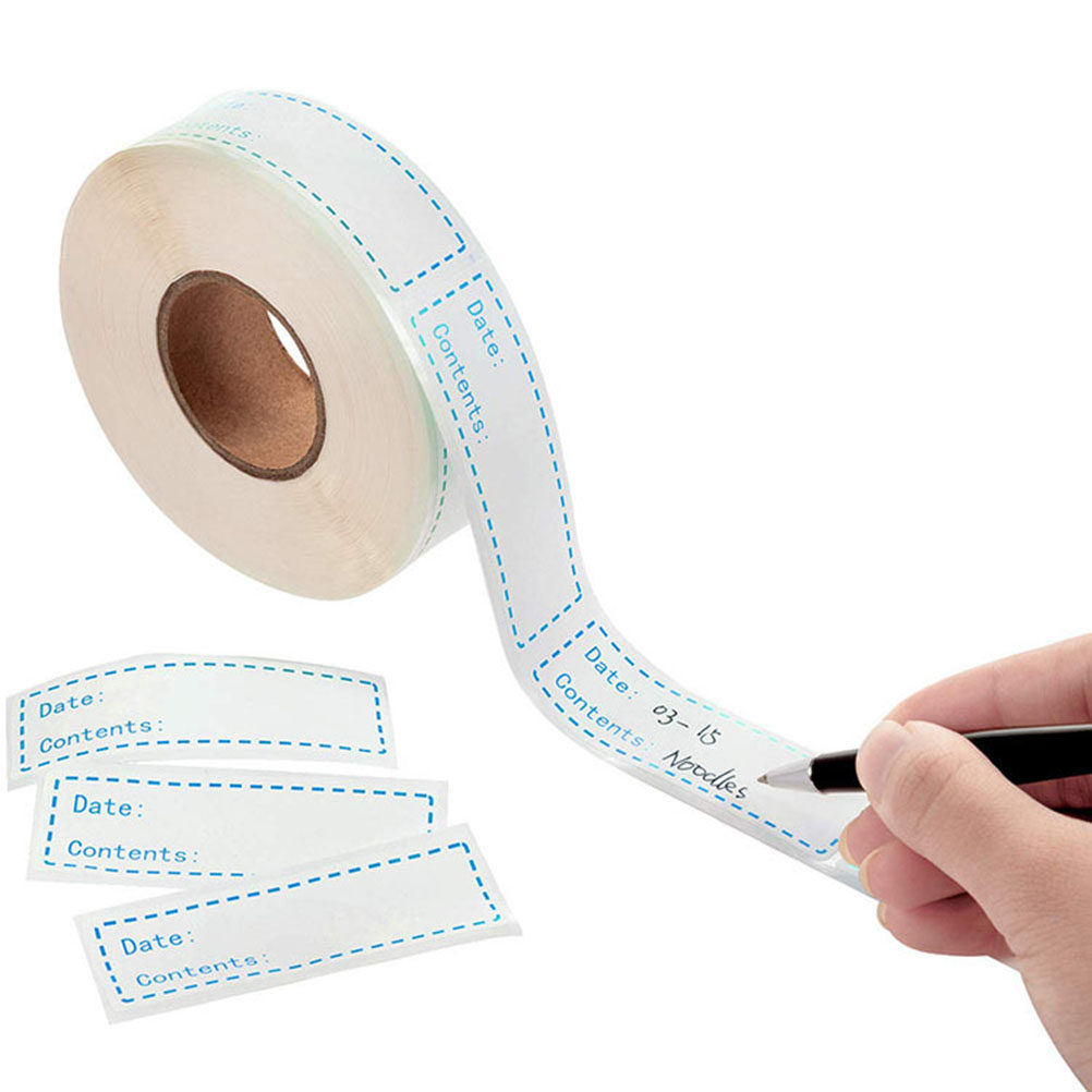 Food Storage Notes - 500Pcs Food Storage Labels English Record