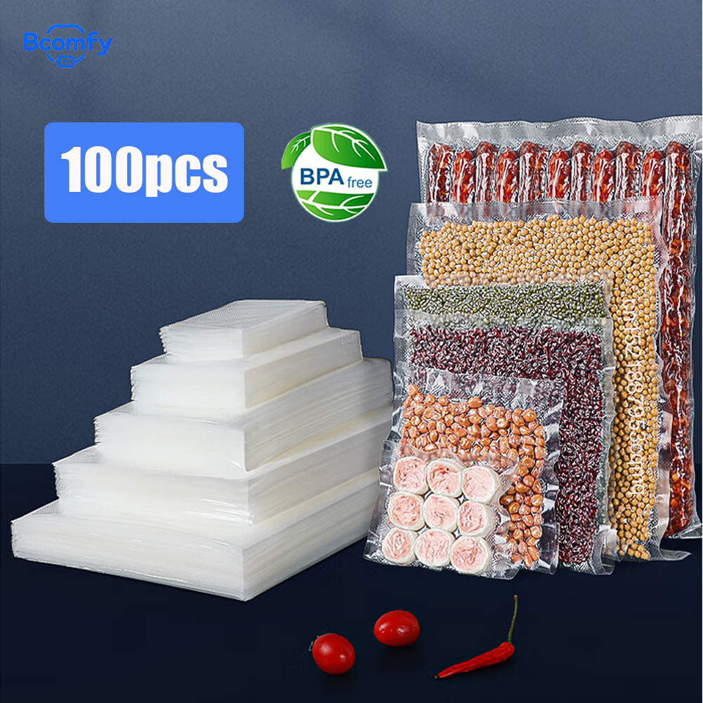 Food Storage Roll Bags - Vacuum Packaging Bags for Food 100pcs