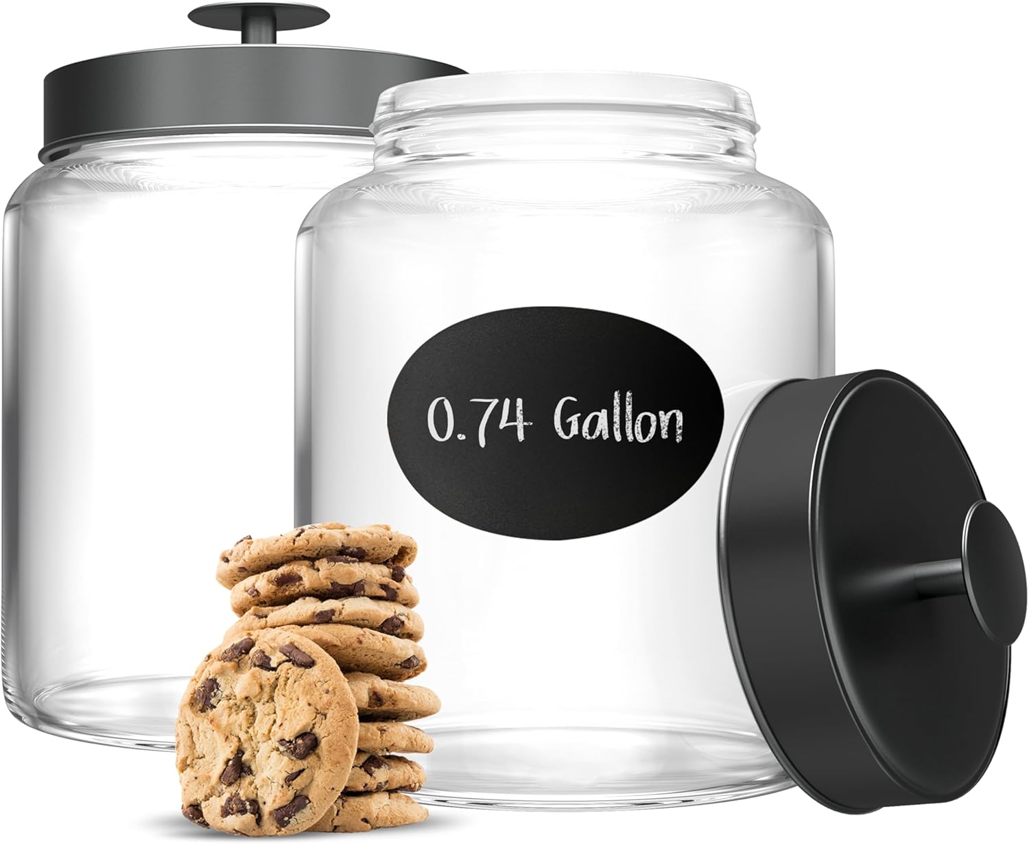 Food Storage And Container - Glass Kitchen Canister Set, Food &