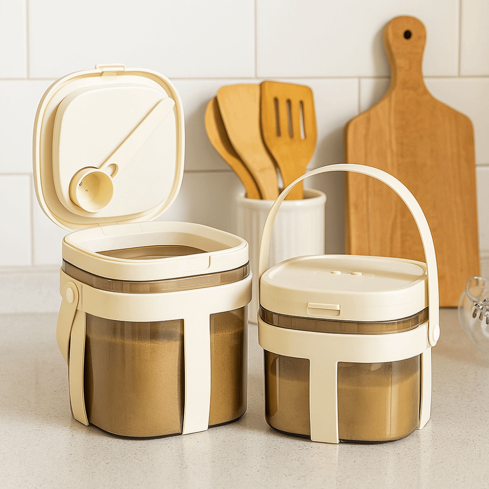 Food Storage With Scoop - Food Grade Milk Powder Storage Container