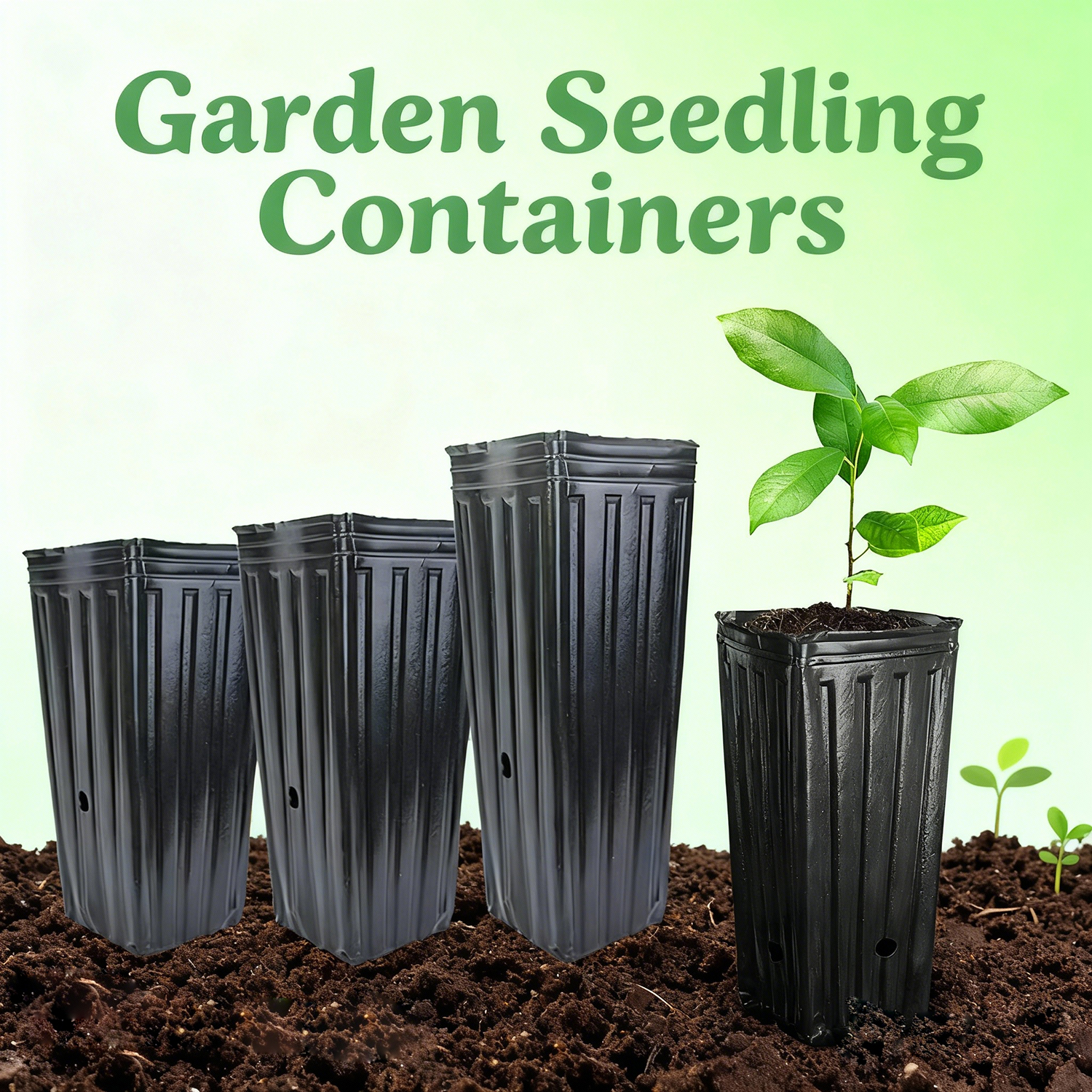 Food Storage Plants - 10Pcs Tall Square Plant Seeding Cup
