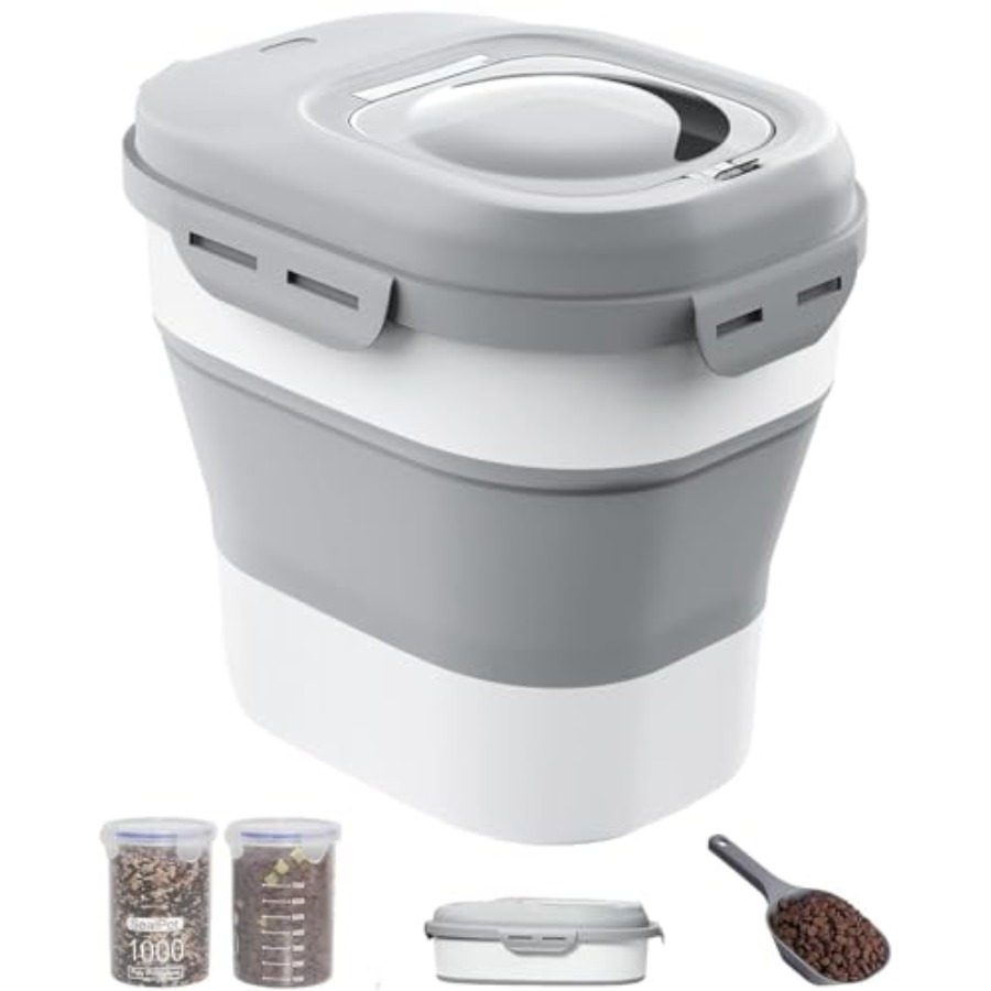 Food Storage With Scoop - 30-35 Lbs Dog Food Storage Container
