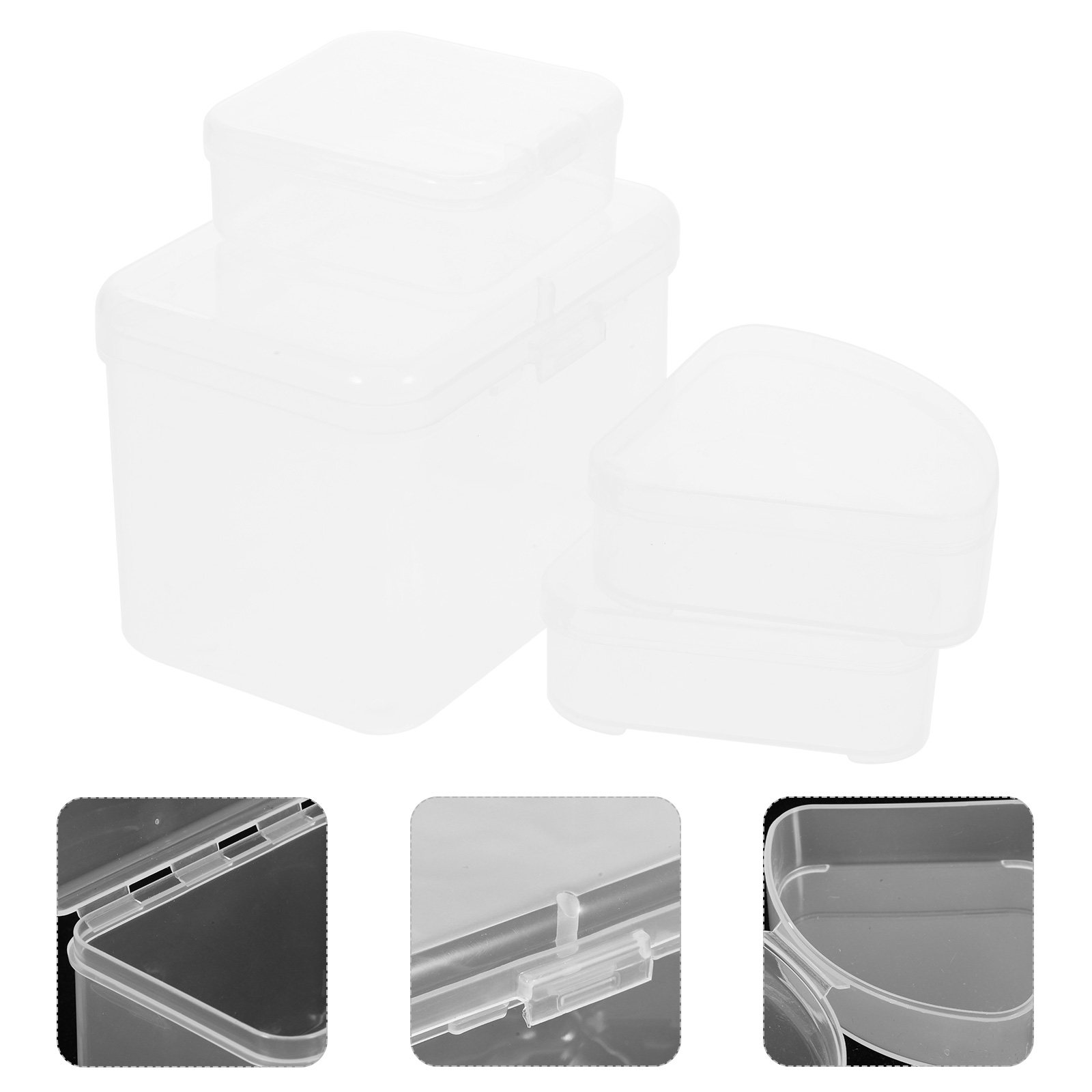 Egg Storage Holder - 4Pcs Portable Makeup Sponge Holder Plastic