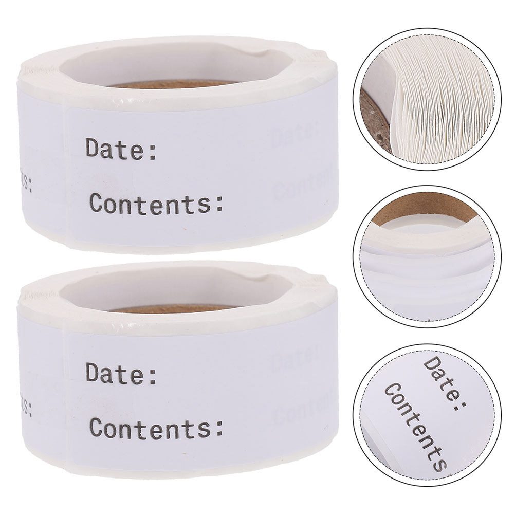 Food Storage Notes - 1 Roll Blank Food Labeling Stickers