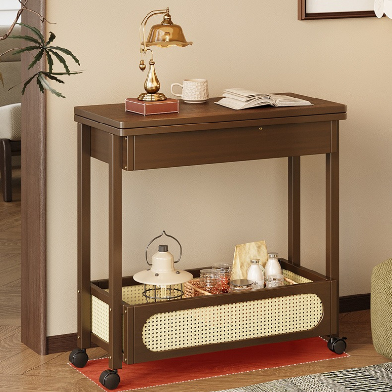 Food Storage Room - ‌Modern Storage Cart, Foldable Snack Trolley,