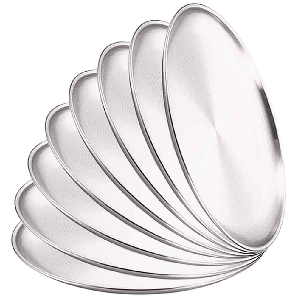Food Storage Metal Box - 8Pcs Metal Dining Dish Stainless Steel