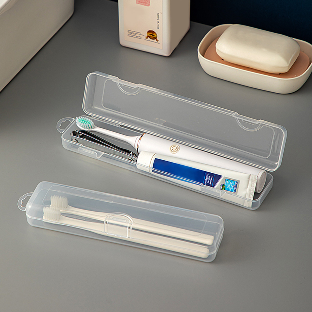 Food Storage Organization - WORTHBUY Toothbrush Box Transparent Organizer Case