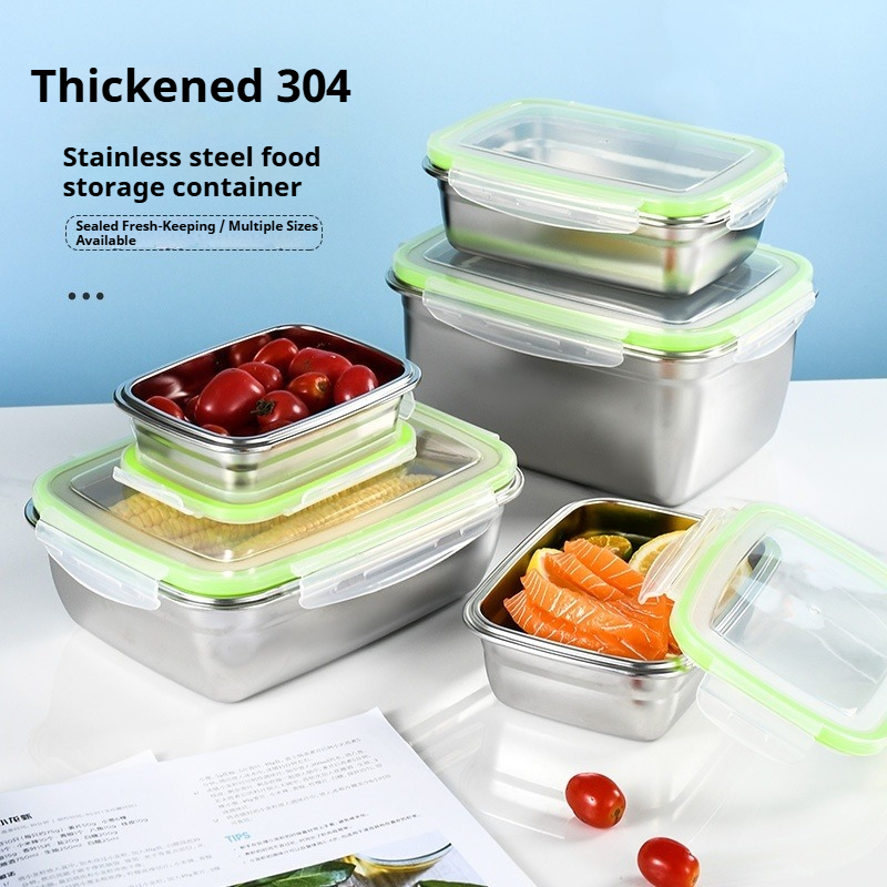Food Storage System - 304 Stainless Steel Lunch Box Set