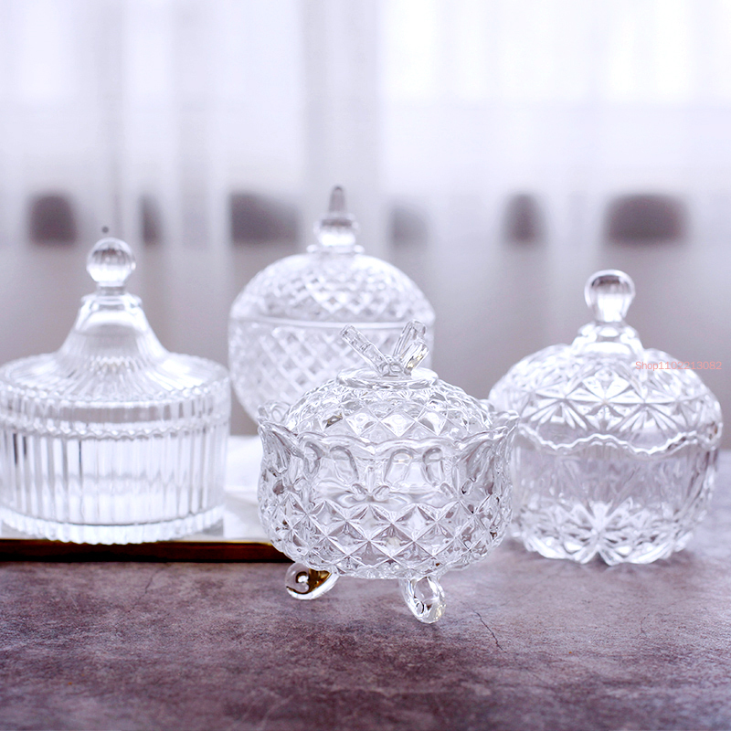 Food Storage Room - European Crystal Glass Candy Jar with