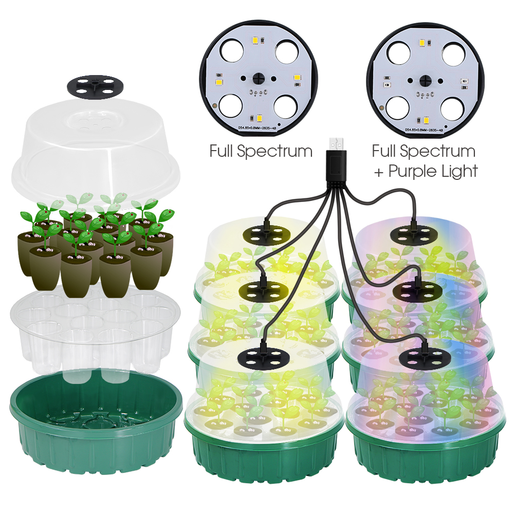 Food Storage Plants - Round Seed Starter Tray with Full