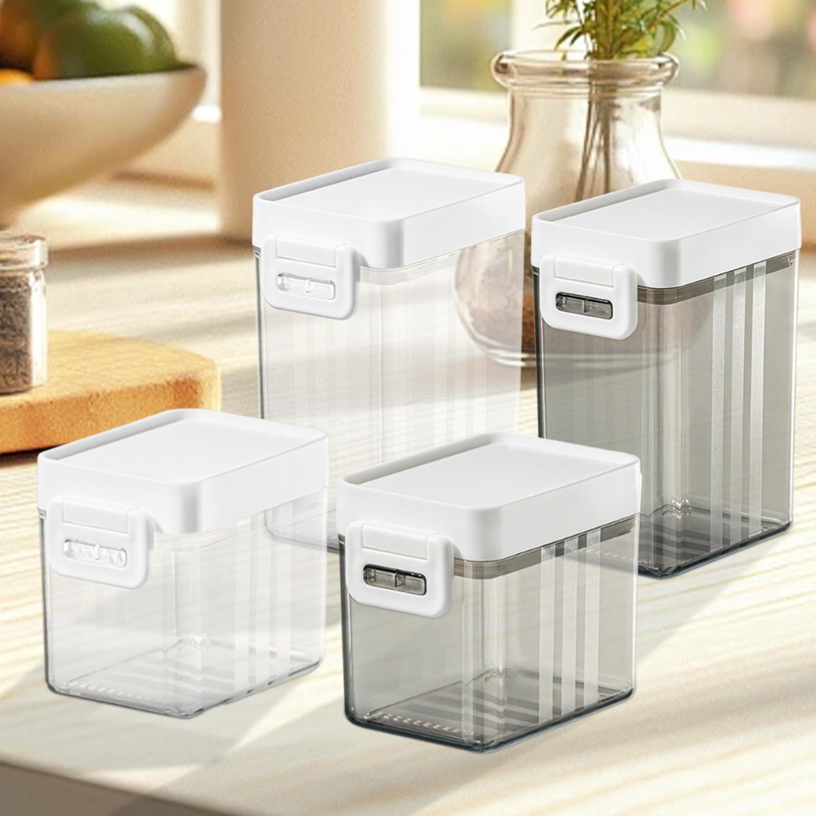 Food Storage With Scoop - Rice Storage Container Fresh Keeping with