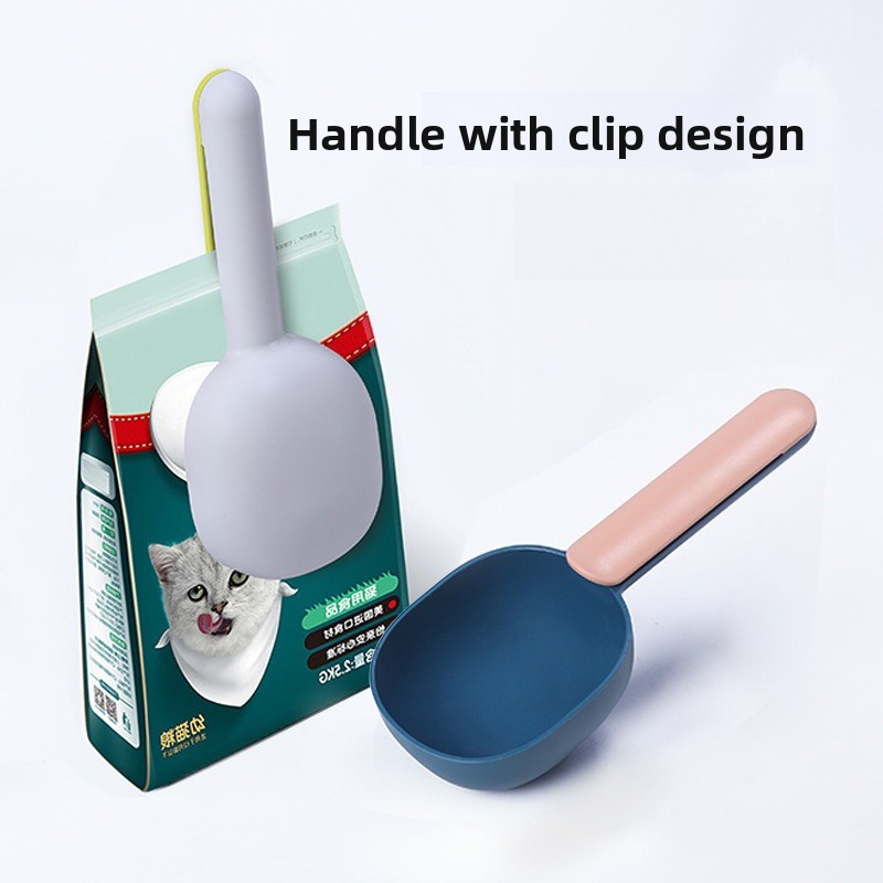 Food Storage With Scoop - Pet Cat Dog Food Shovel with