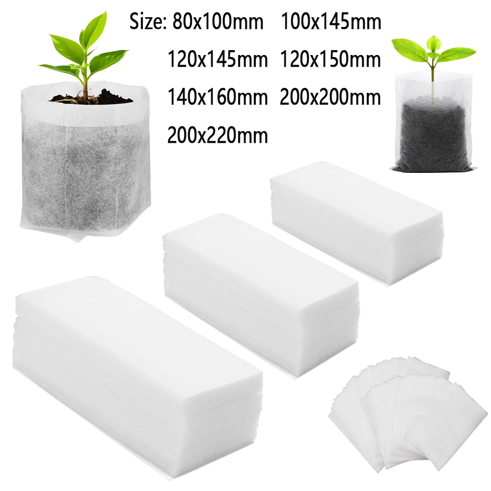 Food Storage Plants - 25/50/100pcs Different Sizes Non-woven Seedling bag