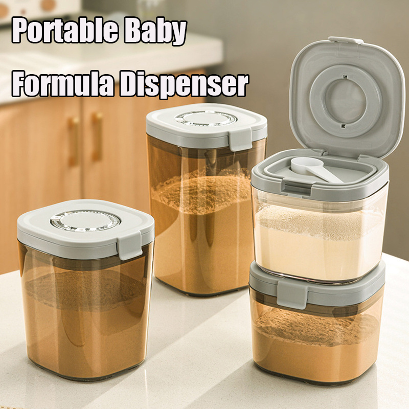 Food Storage With Scoop - Moisture-proof Baby Food Storage Box With