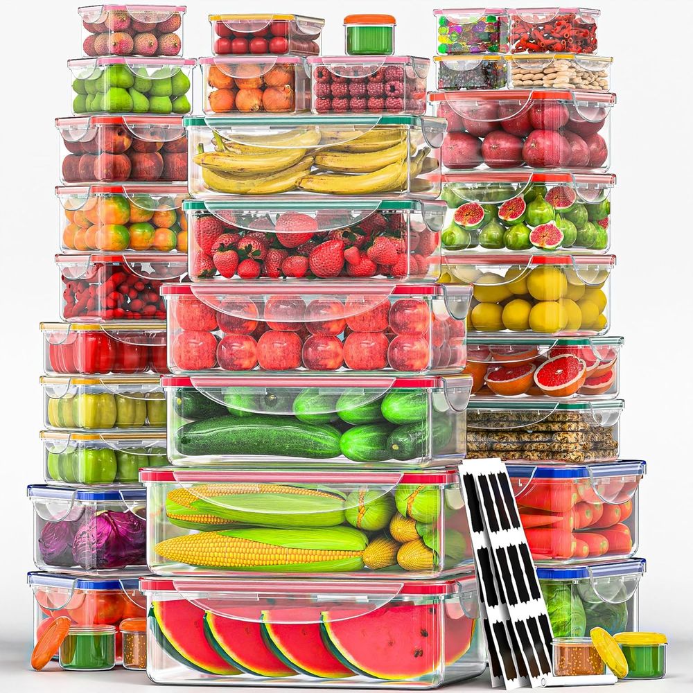 Food Storage And Container - 70 Pcs Large Food Storage Containers