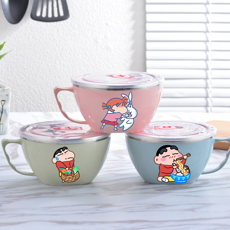 Crayon Shin-chan Noodle Bowl L - Food Storage Metal Box avaliação e preço