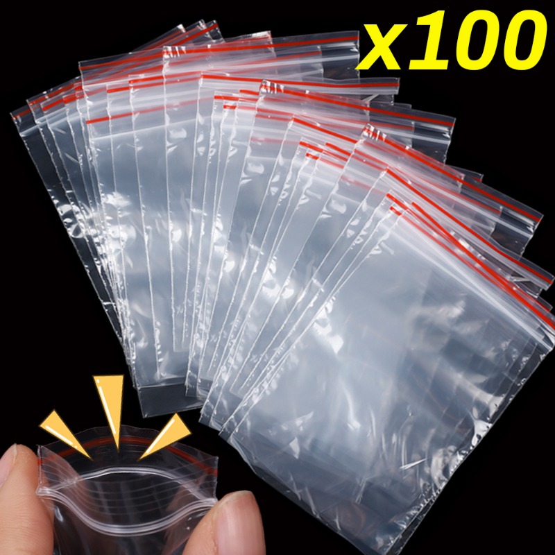 100pcs Self Seal Bags Resealab - Food Storage Notes avaliação e preço