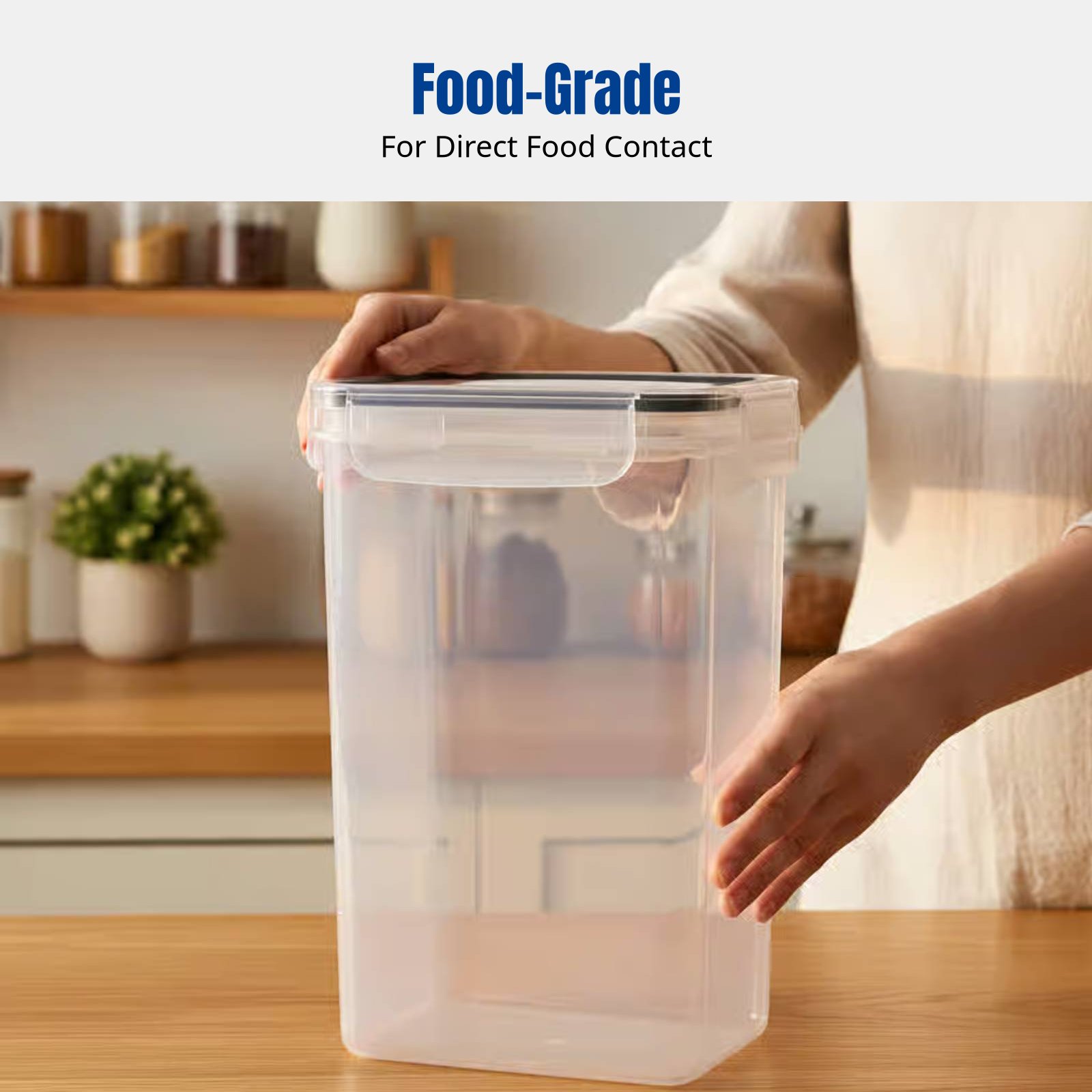 Airtight Food Storage Containe - Food Storage Large Plastic Containers avaliação e preço