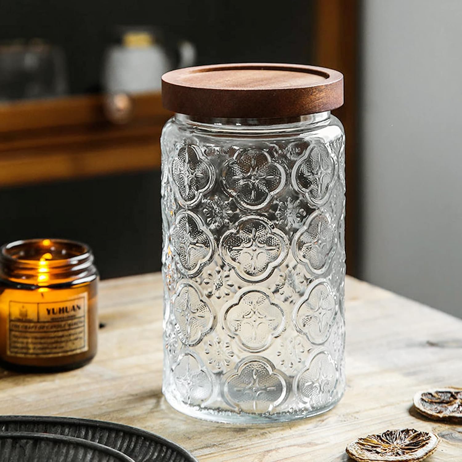 35oz/1000ml Glass Storage Jars - Food Storage Organization avaliação e preço