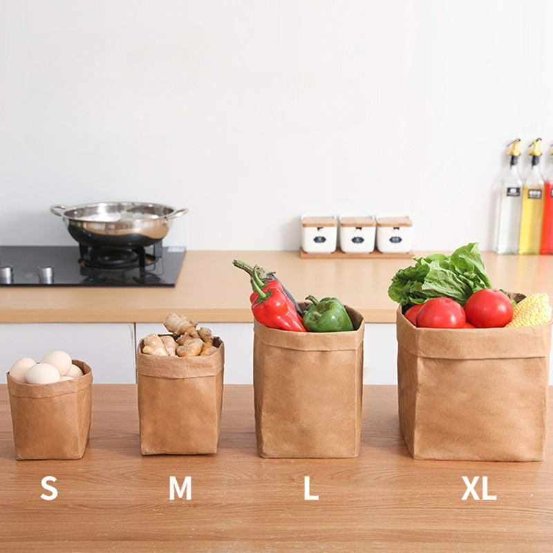 Kraft Paper Bag Washable Paper - Food Storage Plants avaliação e preço