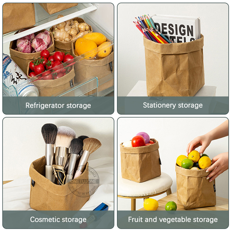 Kraft Paper Bag Washable Paper - Food Storage Plants avaliação e preço