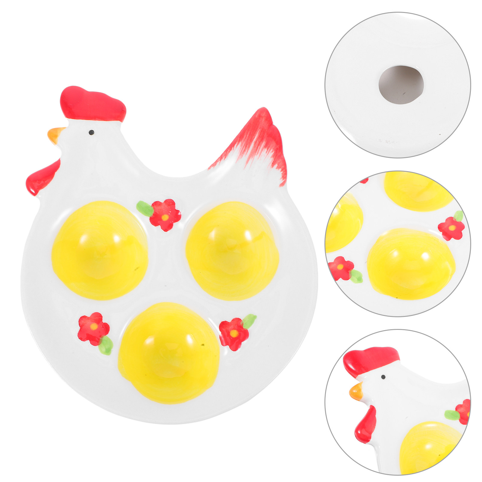 Chicken Shaped Egg Holder Thre - Egg Storage Holder avaliação e preço