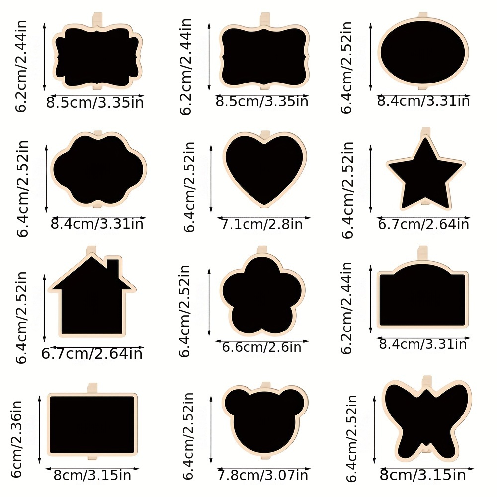 10/20Pcs Mini Chalkboard Clip  - Food Storage Notes avaliação e preço