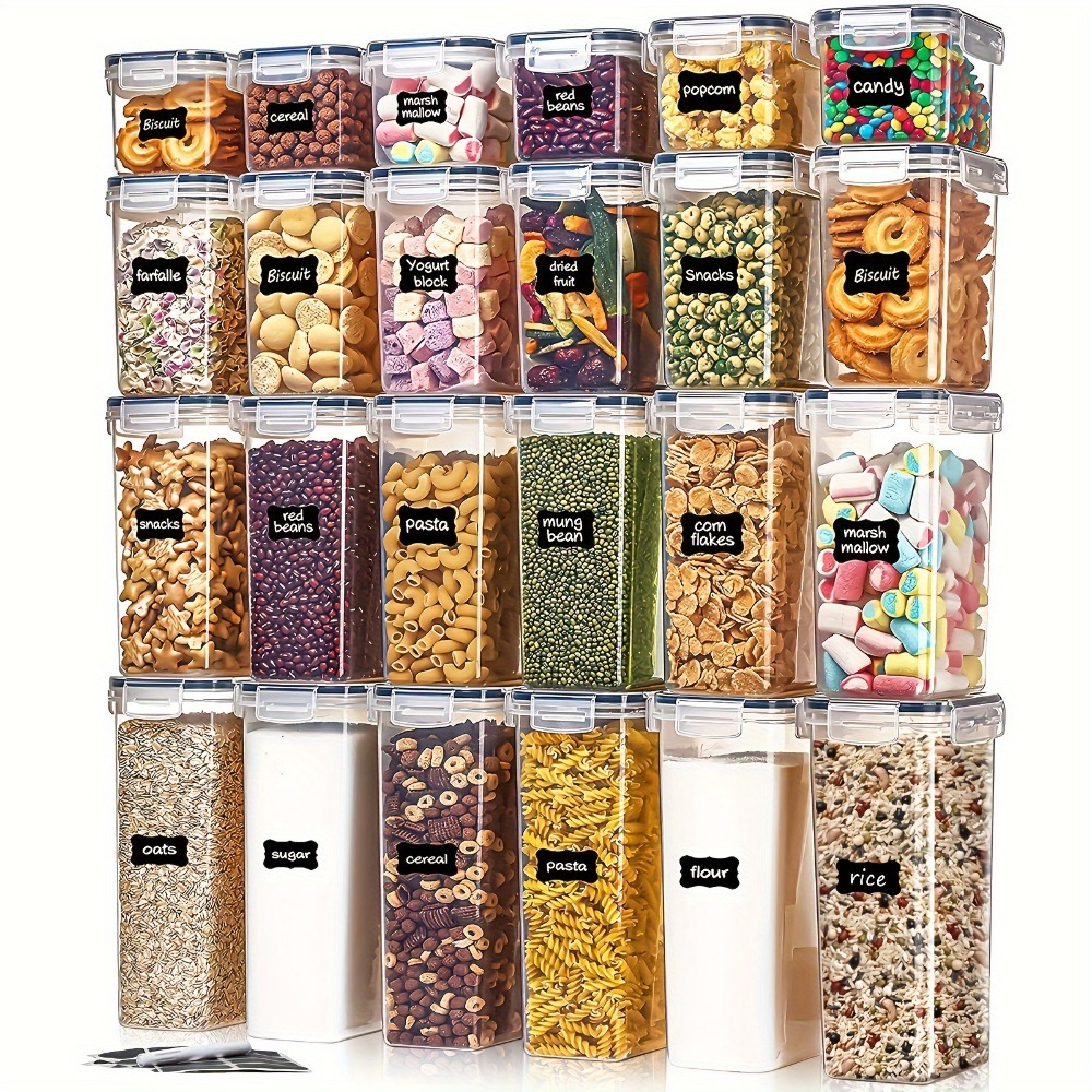 24Pcs Food Storage Containers  - Food Storage System avaliação e preço