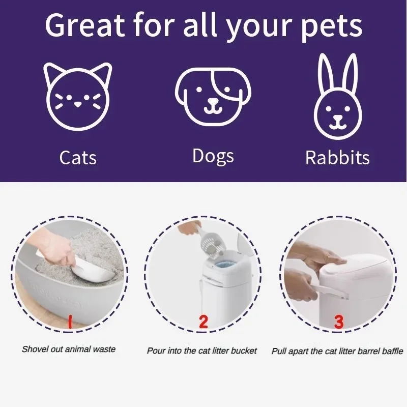 Litter Locker Cat Toilet Stink - Food Storage With Scoop avaliação e preço