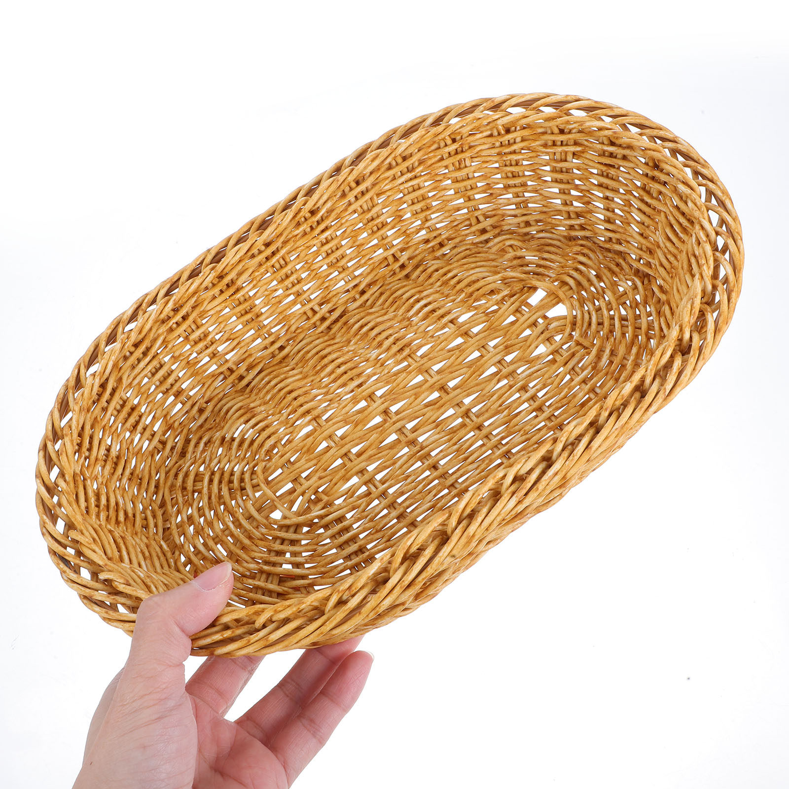 Plastic Woven Oval Bread Baske - Food Storage In Pantry avaliação e preço