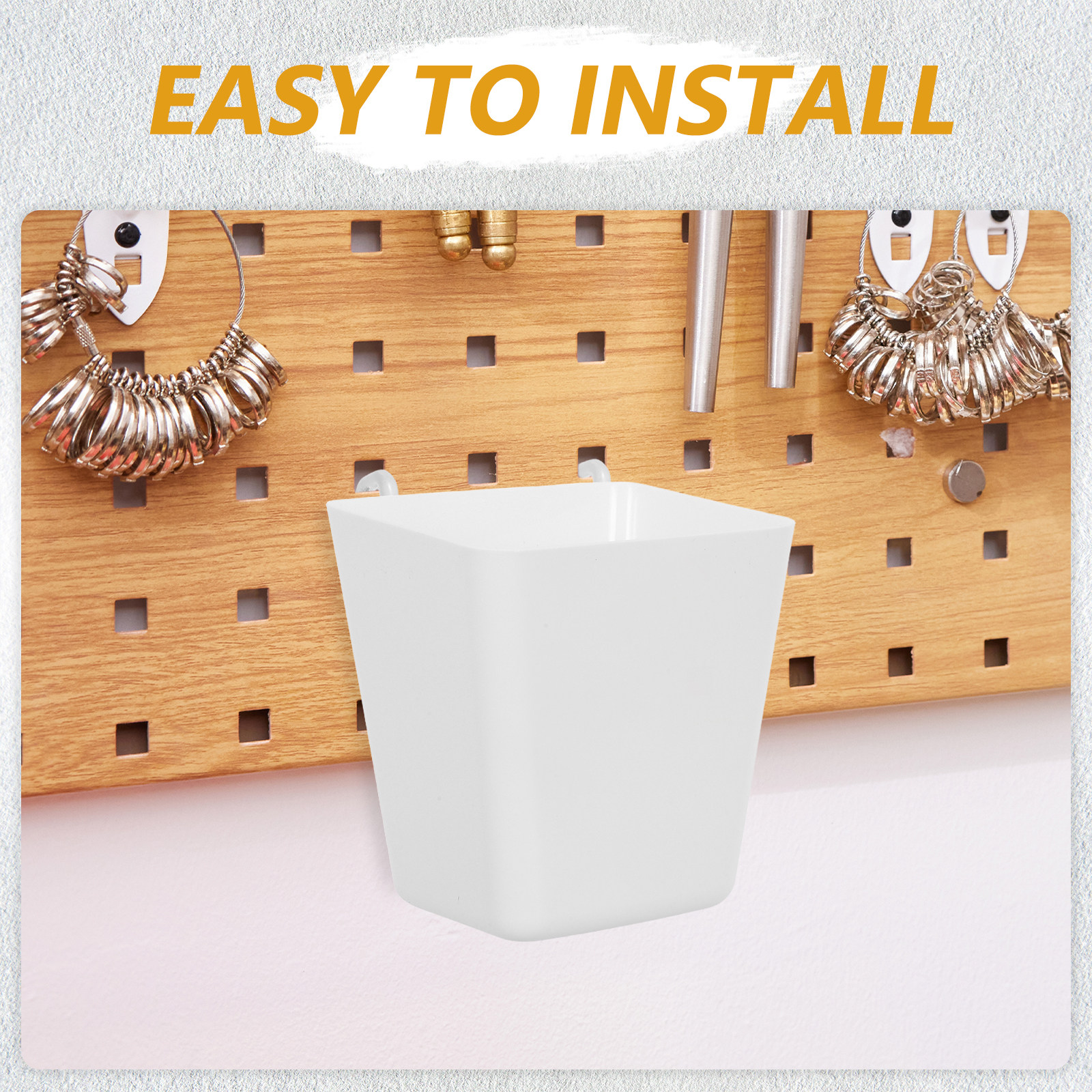 6 Sets Pegboard Organizer Bin  - Food Storage Small avaliação e preço