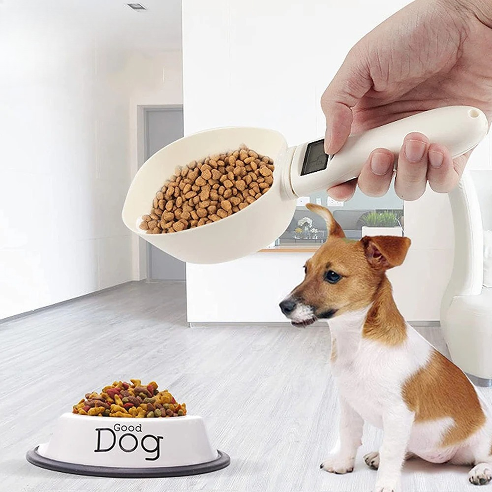 Pets Food Measuring Scoop Elec - Food Storage With Scoop avaliação e preço