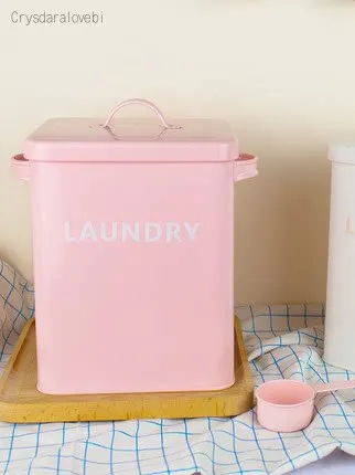 Pink White Kitchen Bathroom La - Food Storage With Scoop avaliação e preço