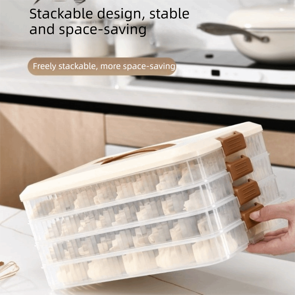Multi-Layer Dumpling Storage B - Food Storage Large Plastic Containers avaliação e preço