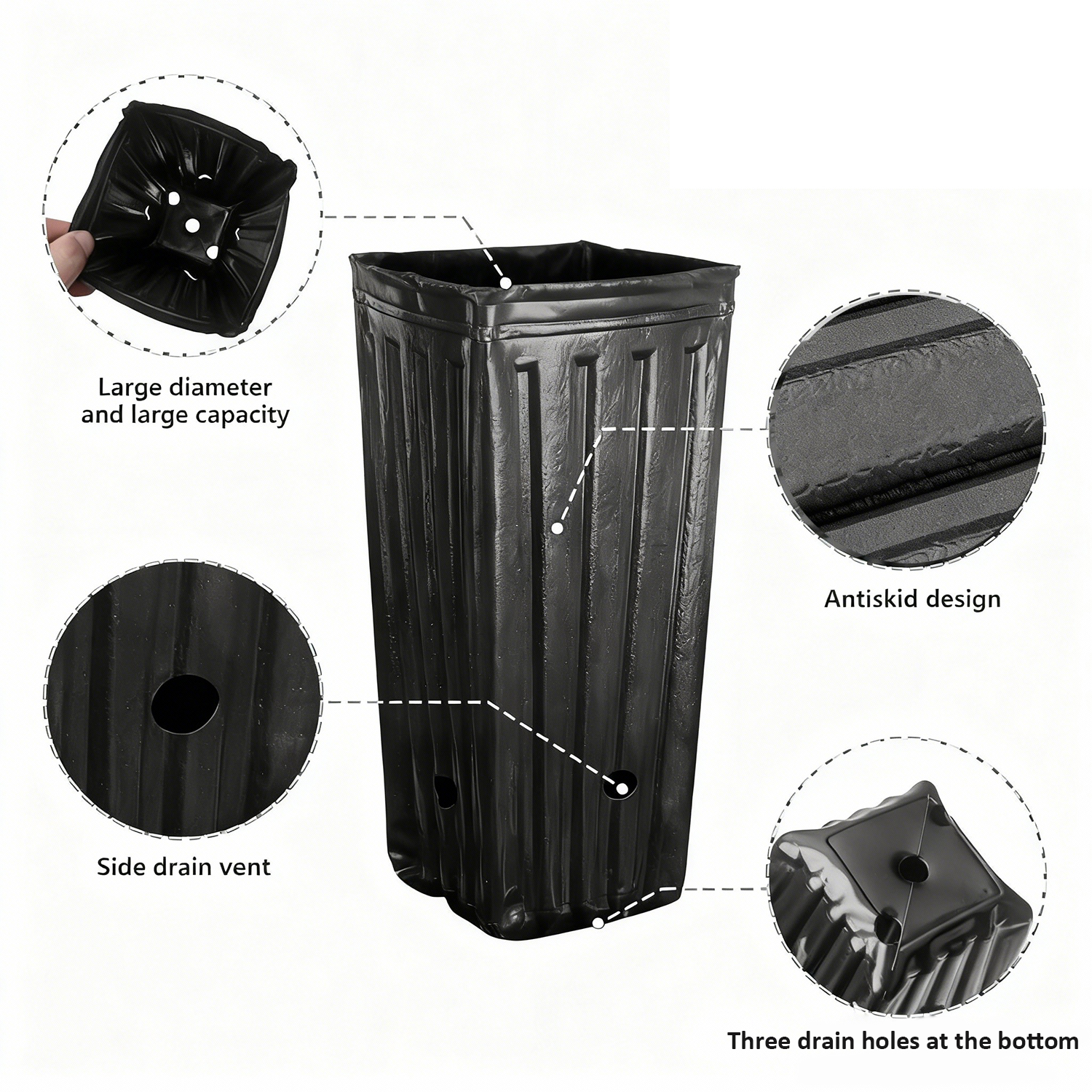 10Pcs Tall Square Plant Seedin - Food Storage Plants avaliação e preço