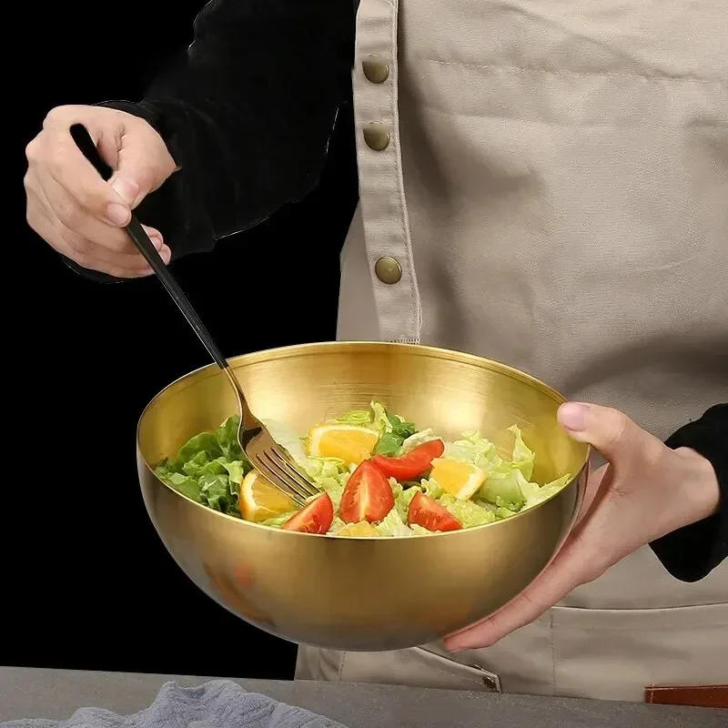 New 20CM Stainless Steel Gold  - Food Storage Metal Box avaliação e preço