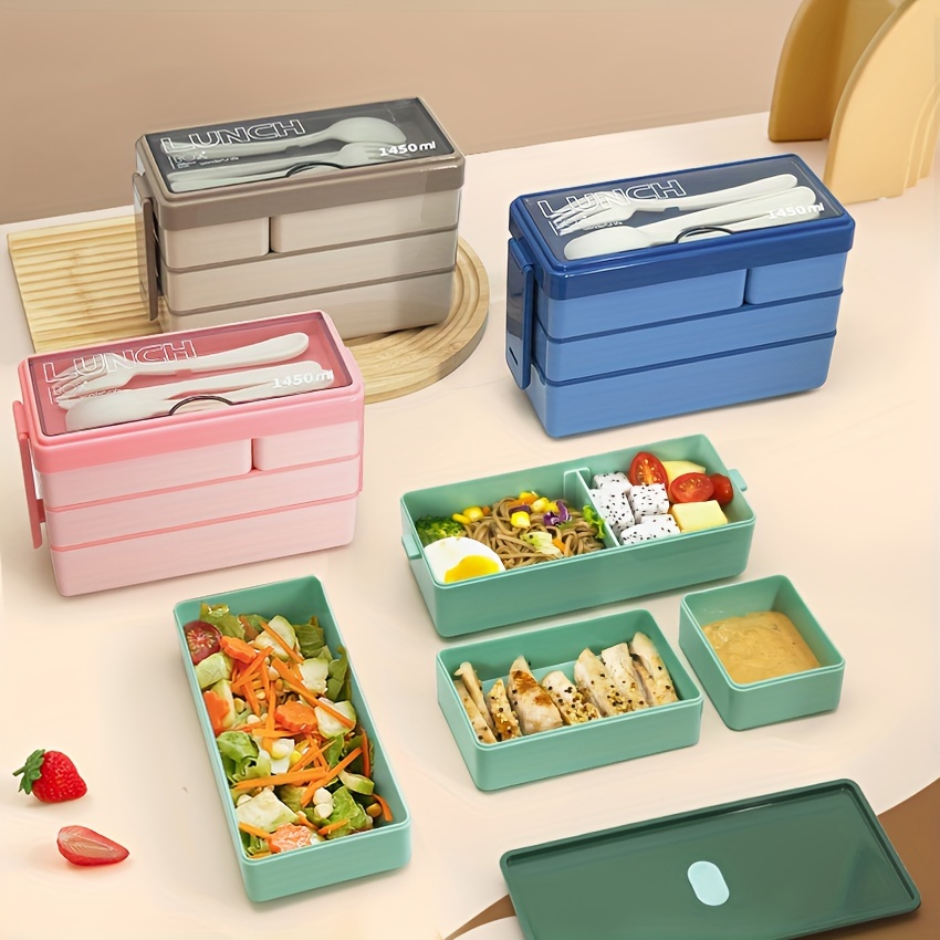1450ML Bento Lunch Box Large C - Food Storage Large Plastic Containers avaliação e preço