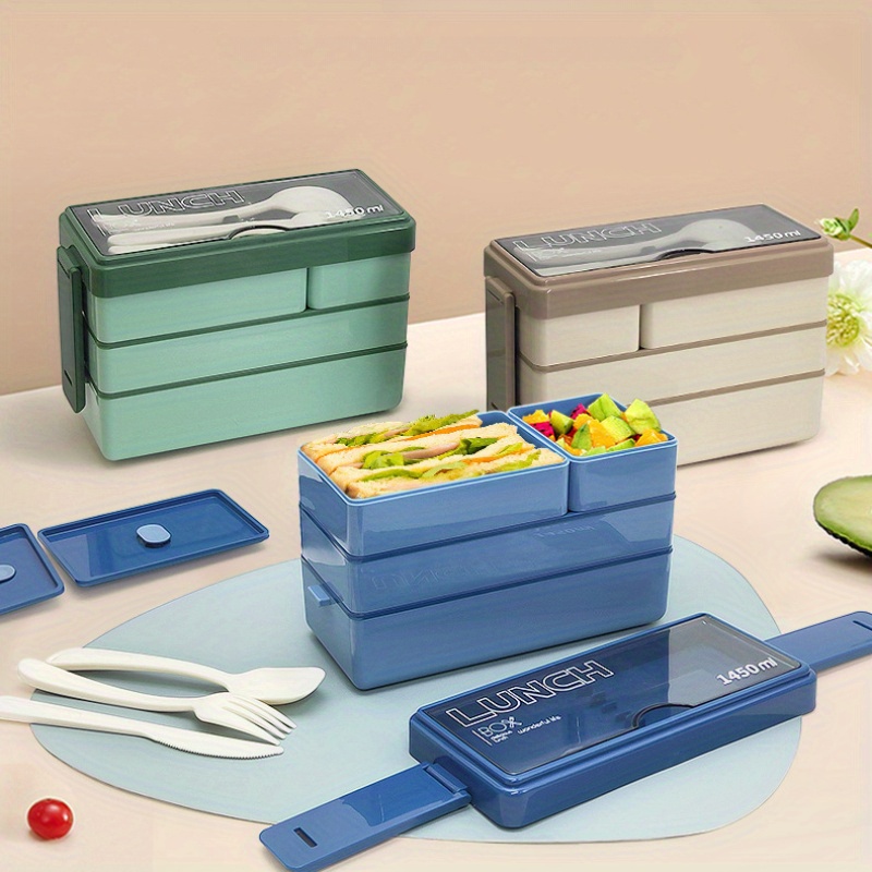 1450ML Bento Lunch Box Large C - Food Storage Large Plastic Containers avaliação e preço