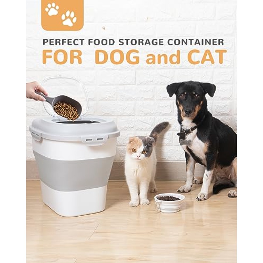 30-35 Lbs Dog Food Storage Con - Food Storage With Scoop avaliação e preço