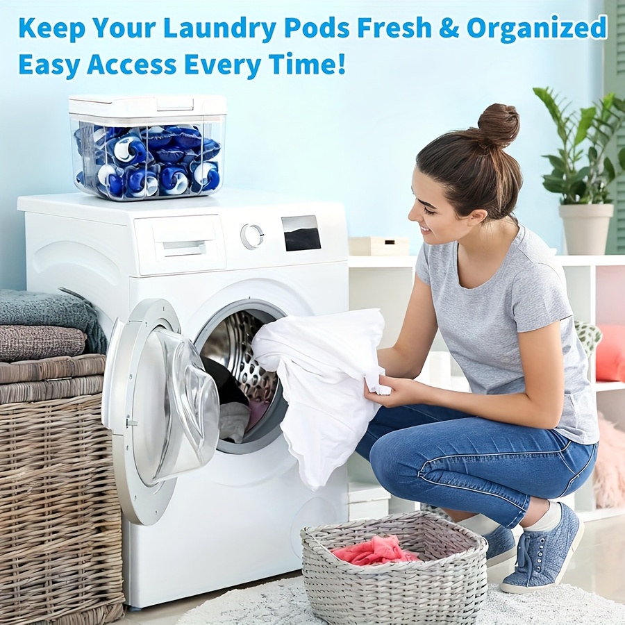 Laundry Pod Holder Compatible  - Food Storage With Scoop avaliação e preço
