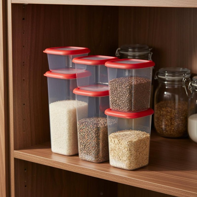 6 Pieces Airtight Food Storage - Food Storage Organization avaliação e preço