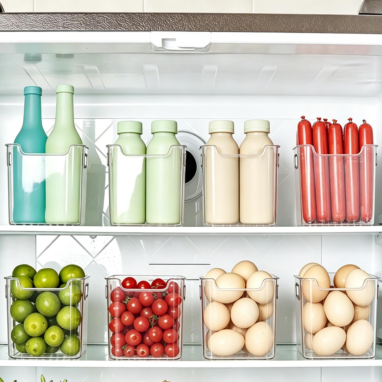 Refrigerator Bins with Handles - Food Storage In Pantry avaliação e preço