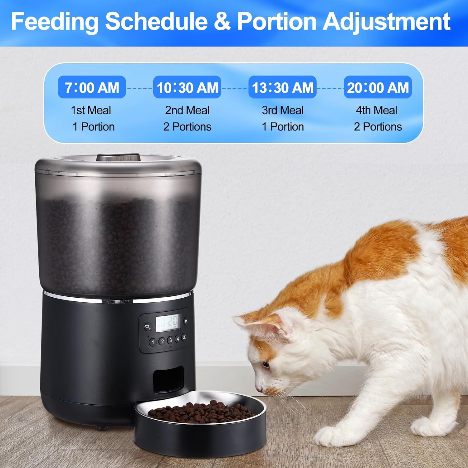 4L Automatic Smart Pet Cat Foo - Food Storage Small avaliação e preço