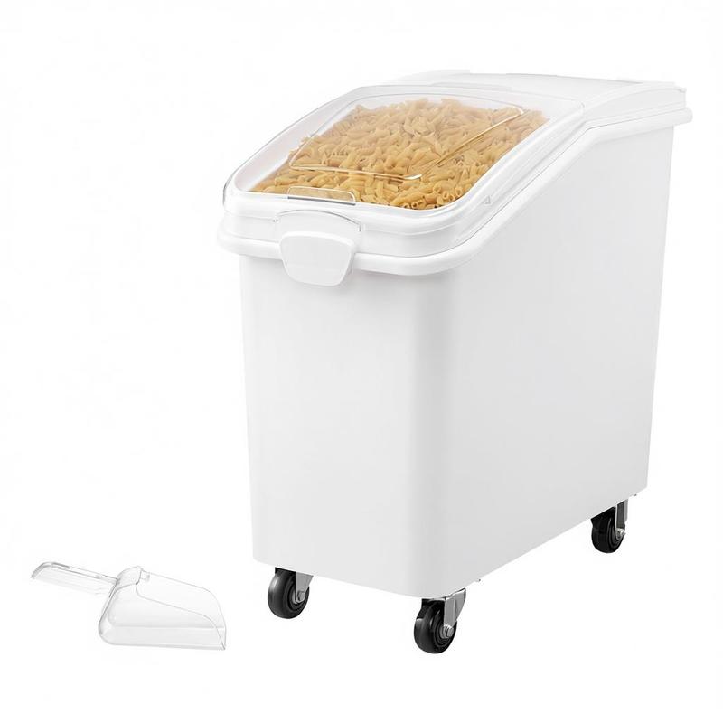 Rice Storage Container, 27Gall - Food Storage With Scoop avaliação e preço