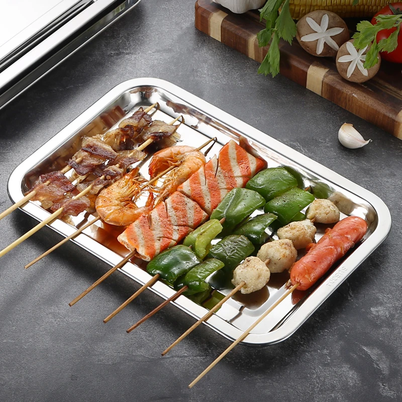 Stainless Steel Barbecue Tea S - Food Storage Restaurant avaliação e preço