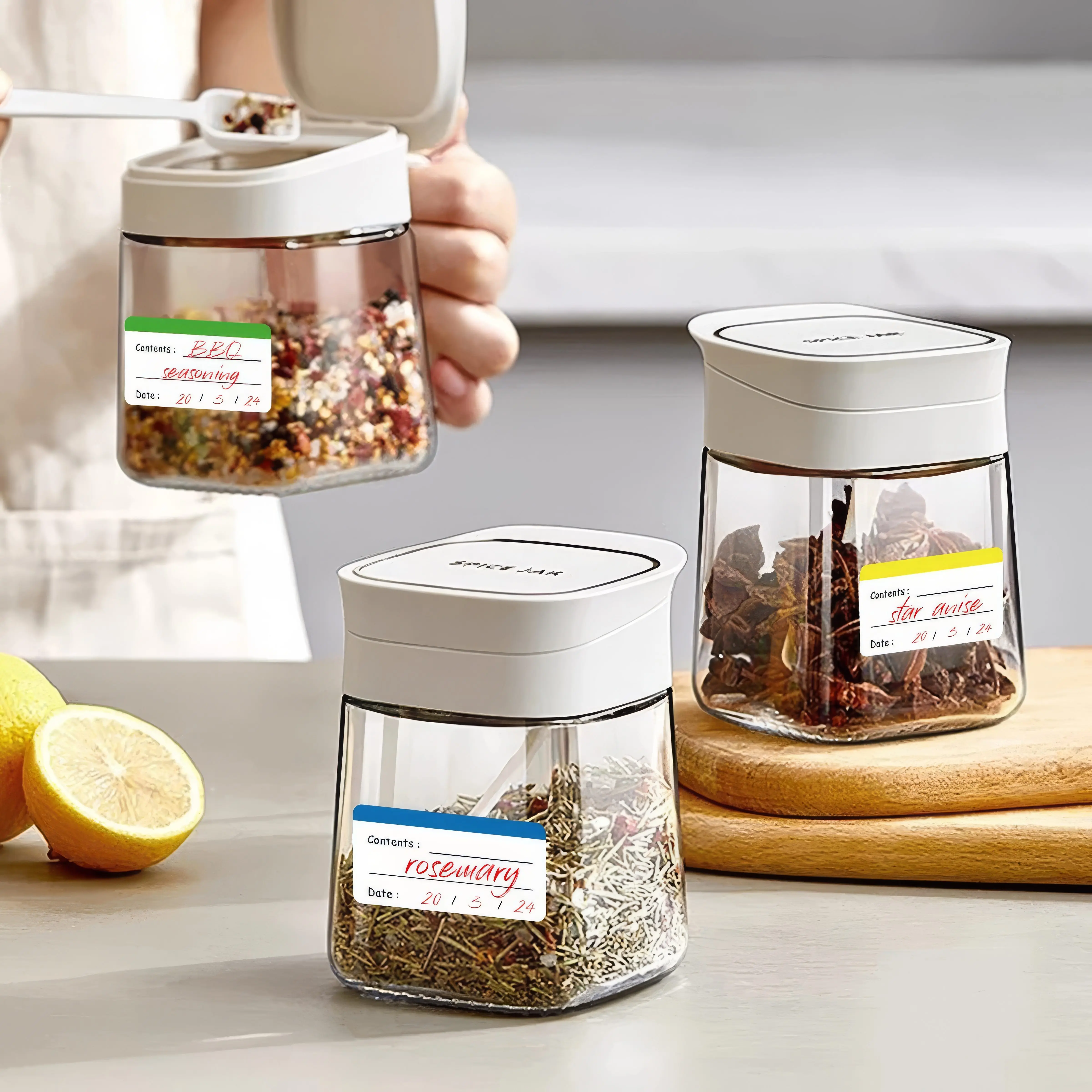 10/20 Colorful Food Storage La - Food Storage Notes avaliação e preço