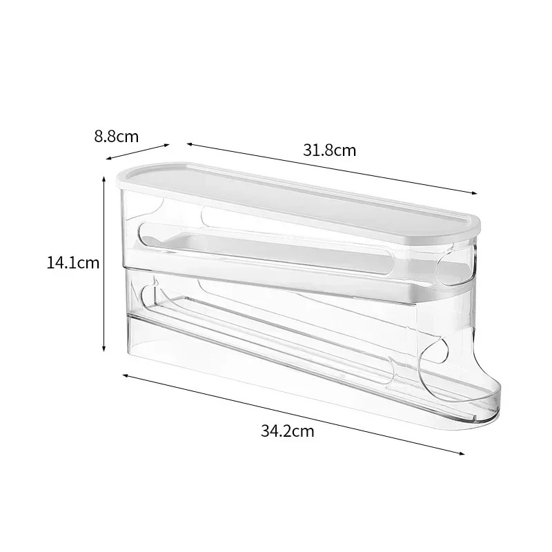 Bilayer Fridge Egg Storage Box - Egg Storage Holder avaliação e preço