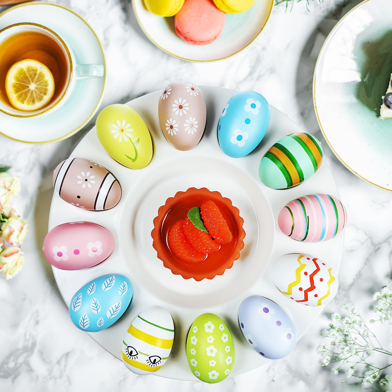 1pc Easter Egg Dish Ceramic Eg - Food Storage Restaurant avaliação e preço