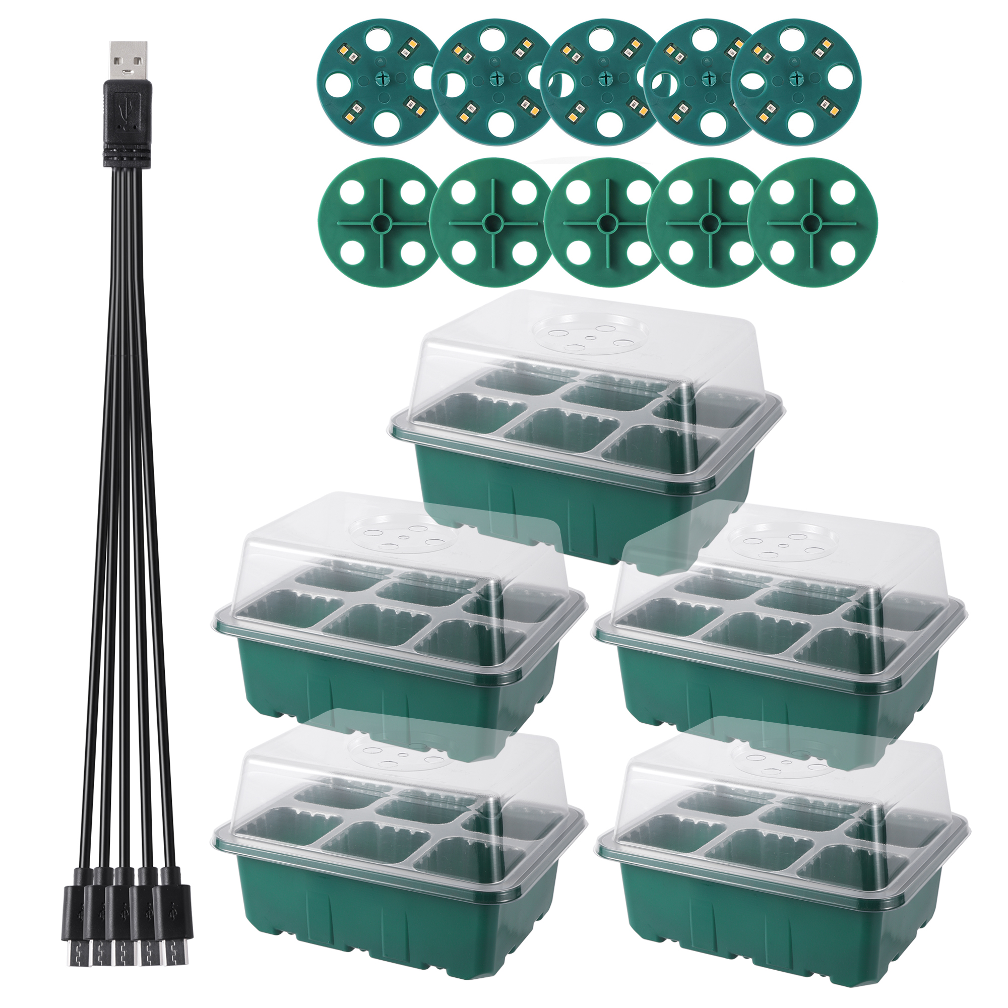 Full Spectrum LED Grow Light 6 - Food Storage Plants avaliação e preço