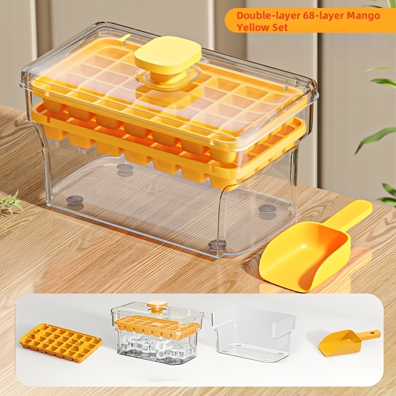 Press-key ice cube tray(Comes  - Food Storage With Scoop avaliação e preço